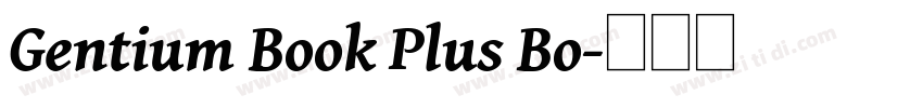Gentium Book Plus Bo字体转换